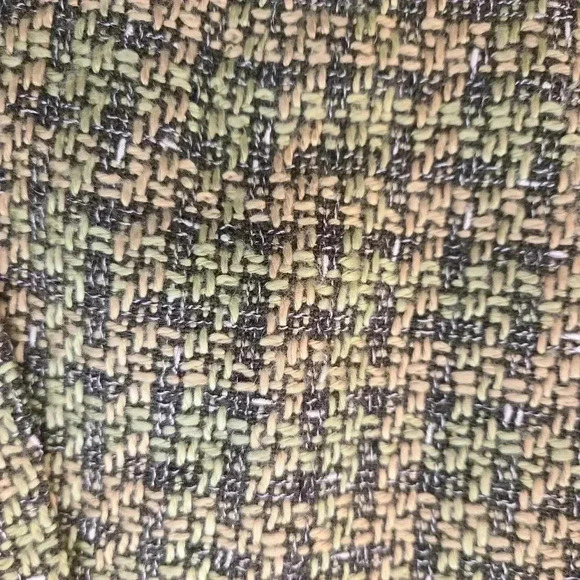 Tahari Arthur S. Levine Womens Tweed Open Blazer Green Size 14 - Picture 5 of 11